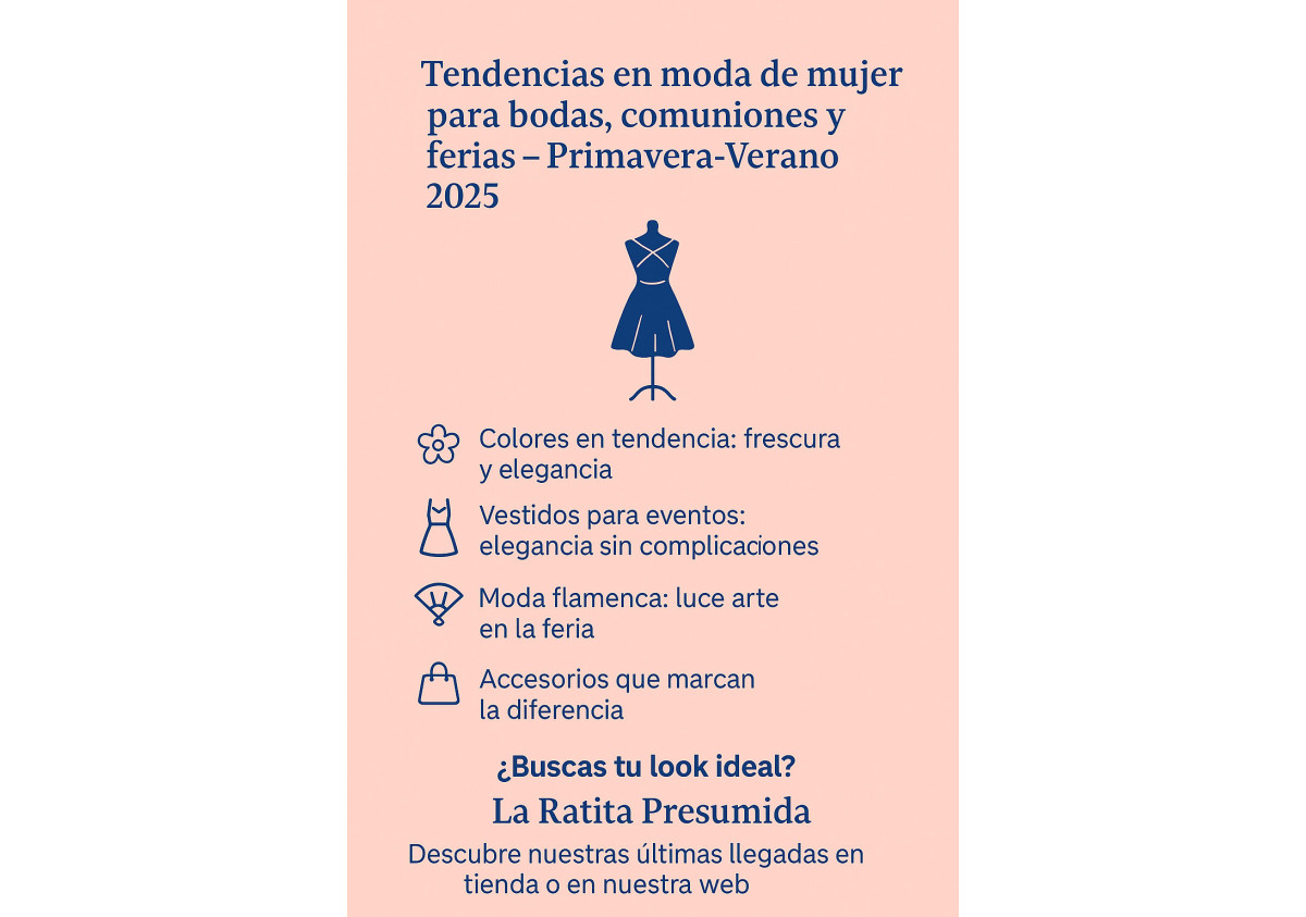 Tendencias en Moda de Mujer para Bodas, Comuniones y Ferias – Primavera Verano 2025